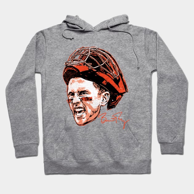 Buster Posey San Francisco Scream Hoodie by Jesse Gorrell